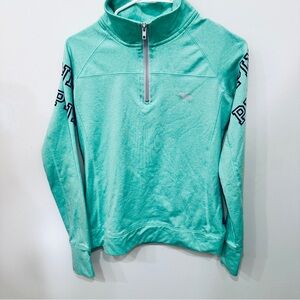 Pink Victoria Secret Long Sleeve  1/4 " Zip Shirt Size S/P